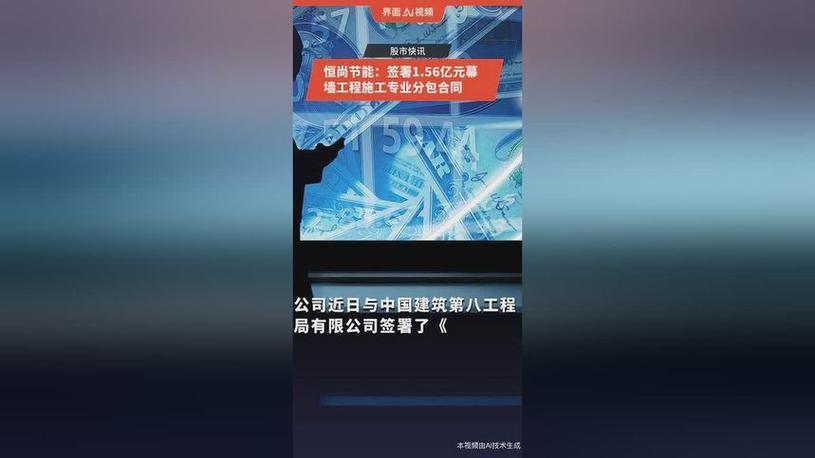 恒尚节能签署1.56亿元幕墙工程施工专业分包合同